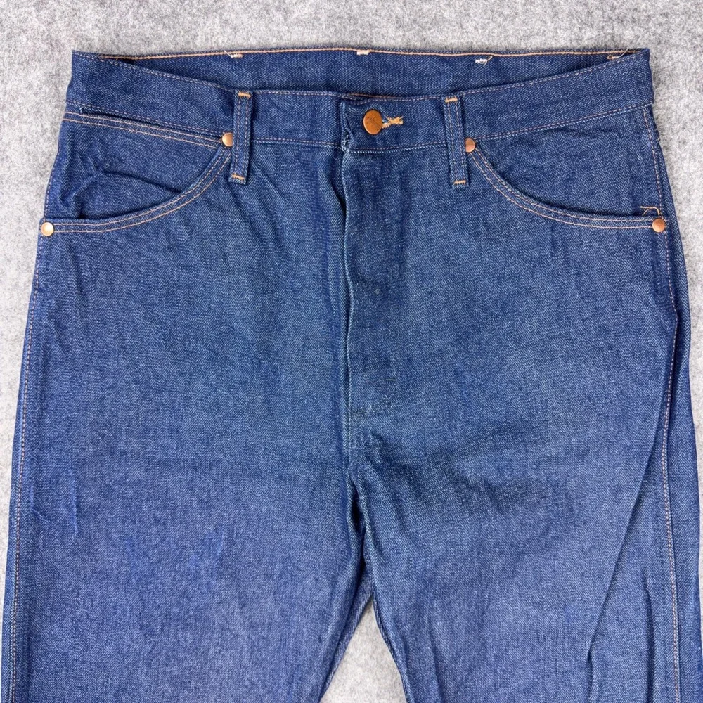 Wrangler Jeans Mens 34x33 Blue 13MWZ Cowboy Cut Original Fit Western Rodeo Denim